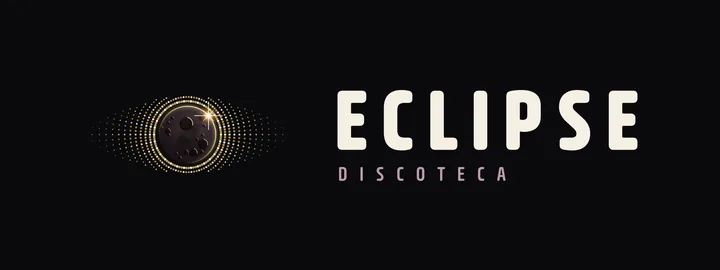 Logo Eclipse, horizontal, color, fondo negro