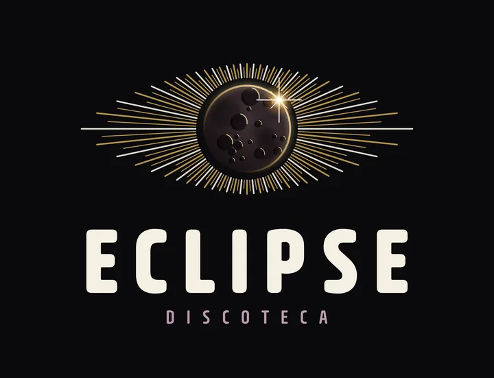 Logo Eclipse, vertical, color, fondo negro