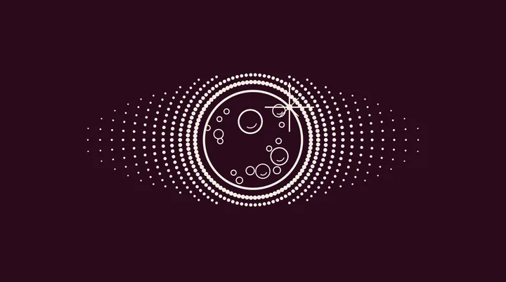 Logo Eclipse, isotipo, una tinta crema, fondo vino oscuro