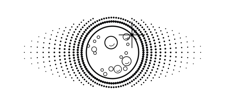 Logo Eclipse, isotipo, una tinta negra