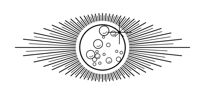 Logo Eclipse, isotipo, una tinta negra