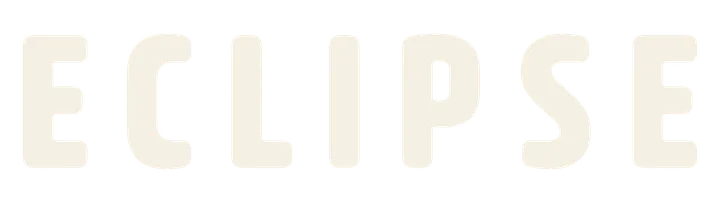 Logo Eclipse, solo el nombre, una tinta crema
