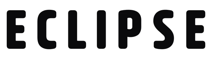 Logo Eclipse, solo el nombre, una tinta negra