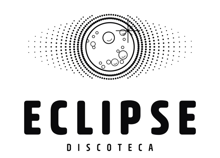 Logo Eclipse, vertical, una tinta negra