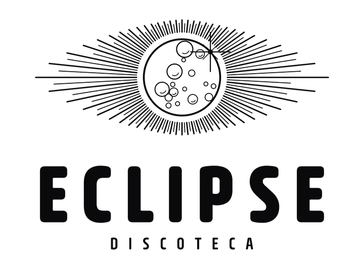Logo Eclipse, vertical, una tinta negra