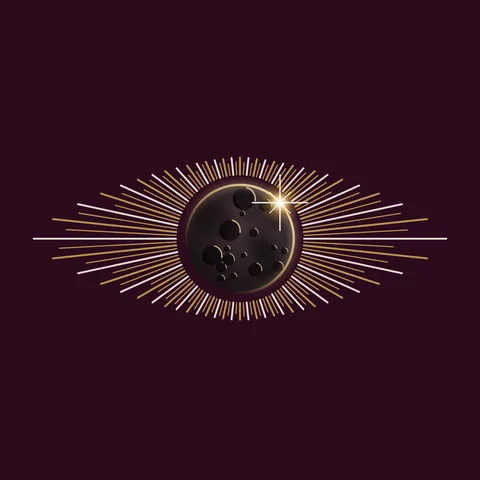Ojo sobre vino oscuro